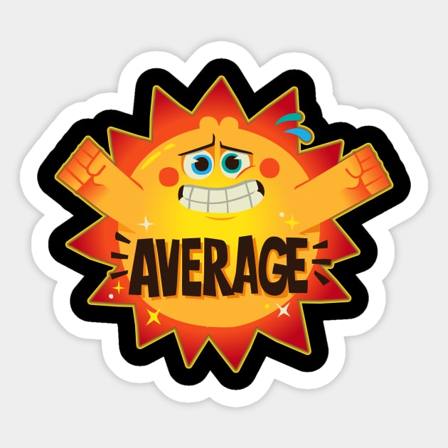 Average Sun Sticker by subagioxputra